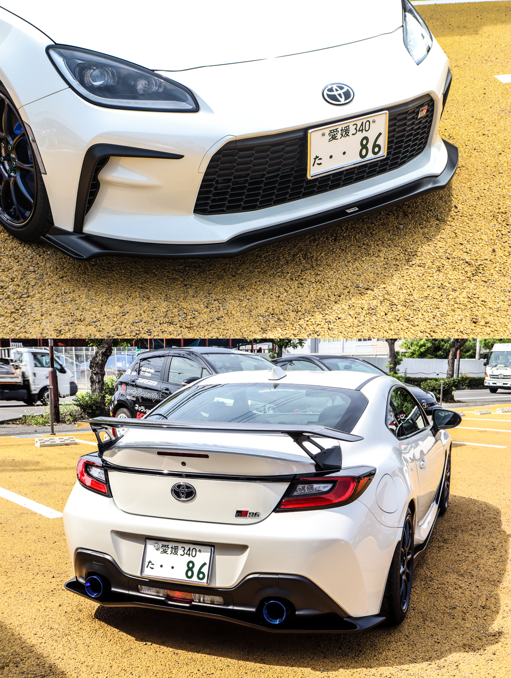 GRGarage松山 オリジナルデモカー GR86 RC カスタマイズパーツ一覧